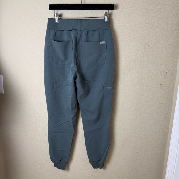 FIGS Technical Collection Grey / Green Joggers Scrubs Bottoms Pants Size Small - Picture 6 of 11